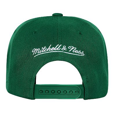 Youth Mitchell & Ness Kelly Green Boston Celtics Anniversary Duo Front Snapback Hat