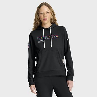 Women's Nike Black Chicago Bears 2025 NFL Crucial Catch Sideline Standard Issue Dri-FIT Hoodie
