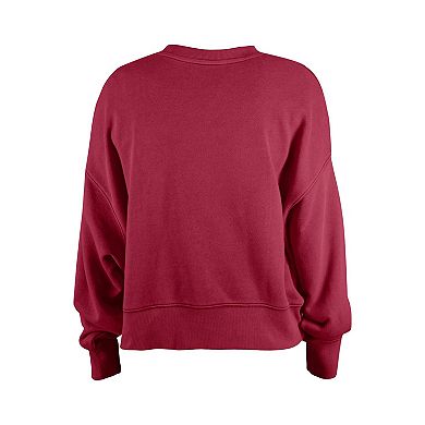 Girl's New Era Burgundy Washington Commanders Flip Sequin Sweatshirt
