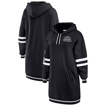 Women's WEAR by Erin Andrews Black Las Vegas Raiders Hoodie Dress