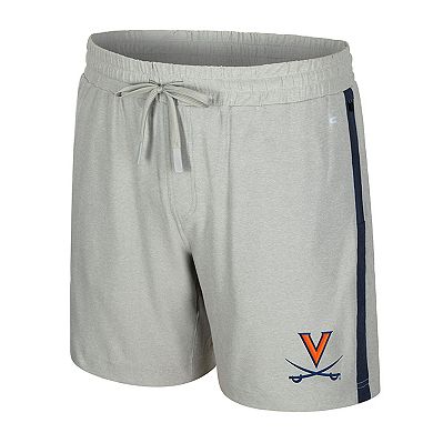 Men's Colosseum Gray Virginia Cavaliers Mac Shorts