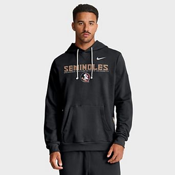 Men's Nike Black Florida State Seminoles 2025 Sideline Standard Issue Dri-FIT Hoodie