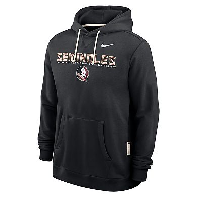 Men's Nike Black Florida State Seminoles 2025 Sideline Standard Issue Dri-FIT Hoodie