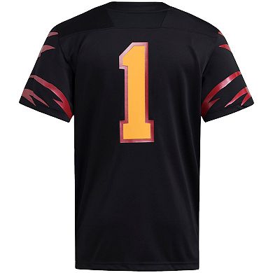 Men's adidas Black Grambling Tigers Premier Strategy Jersey