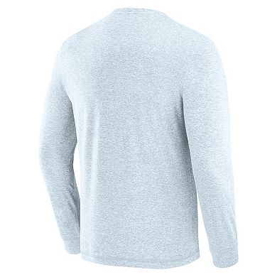 Men's J. Palmer Gray Carolina Panthers Four Down Long Sleeve T-Shirt