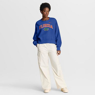 Women's Nike Royal Florida Gators Oversized Phoenix Arch Pullover Sweatshirt