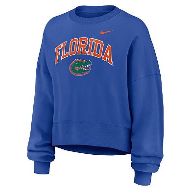 Women's Nike Royal Florida Gators Oversized Phoenix Arch Pullover Sweatshirt