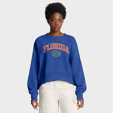Women's Nike Royal Florida Gators Oversized Phoenix Arch Pullover Sweatshirt