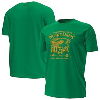 Men's Under Armour Kelly Green Notre Dame Fighting Irish Stadium T-Shirt