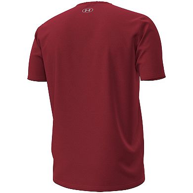 Men's Under Armour Garnet South Carolina Gamecocks Overlay Performance T-Shirt