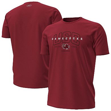 Men's Under Armour Garnet South Carolina Gamecocks Overlay Performance T-Shirt