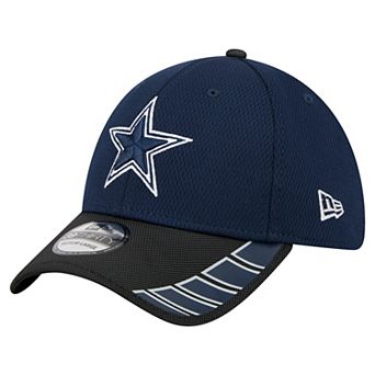 Men's New Era Navy/Black Dallas Cowboys Visor Hit 39THIRTY Flex Hat
