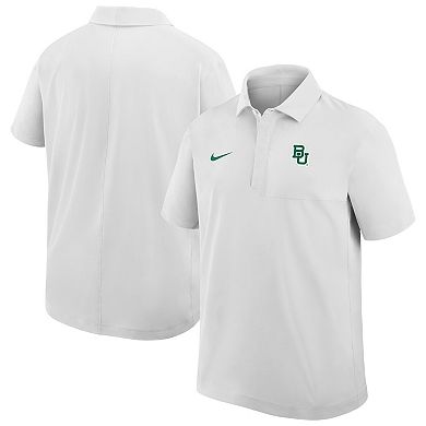 Men's Nike White Baylor Bears Woven Polo