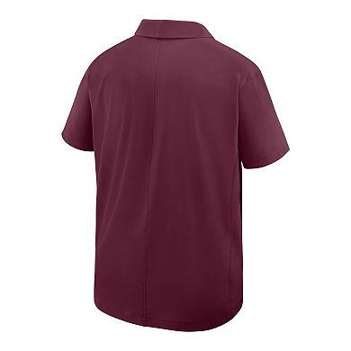 Men's Nike Maroon Minnesota Golden Gophers Woven Polo