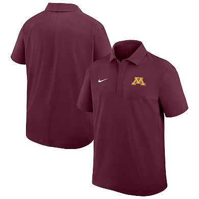 Men's Nike Maroon Minnesota Golden Gophers Woven Polo