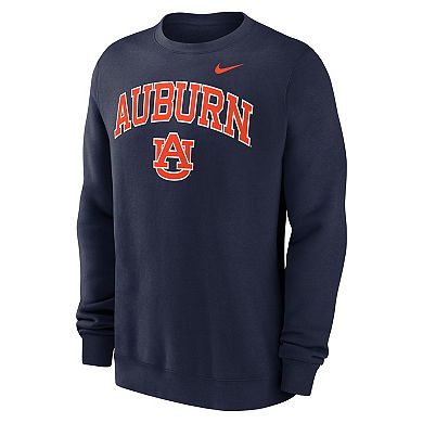 Men's Nike Navy Auburn Tigers Arch Pullover Sweatshirt