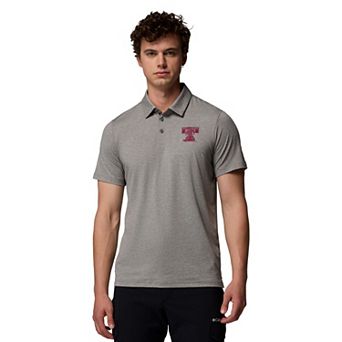 Men's Columbia Gray Texas A&M Aggies Tech Trail Polo