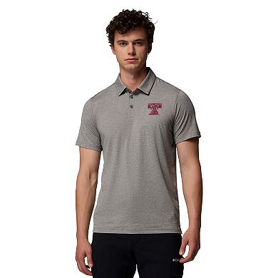 Men's Columbia Gray Texas A&M Aggies Tech Trail Polo