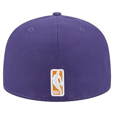 Men's New Era White/Purple Phoenix Suns Repeat 59Fifty Fitted Hat