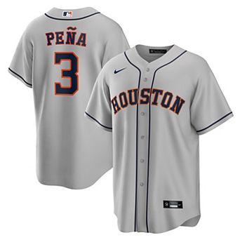 Men's Nike Jeremy Peña Gray Houston Astros Replica Player Jersey