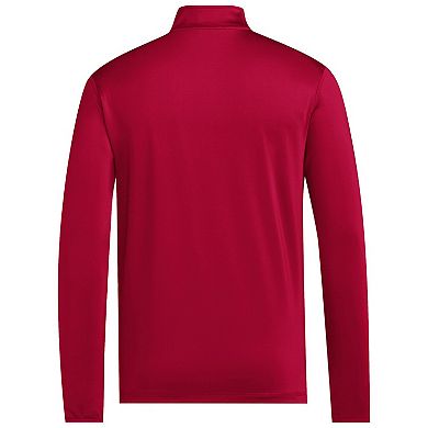 Men's adidas Red NC State Wolfpack Strategy Half-Zip Golf Jacket