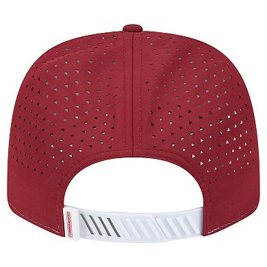 Men's New Era White/Burgundy Washington Commanders Established Patch 9SEVENTY Adjustable Hat