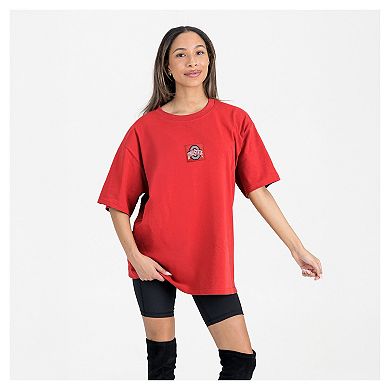 Women's Gameday Couture Scarlet Ohio State Buckeyes Oversized Back at Ya T-Shirt