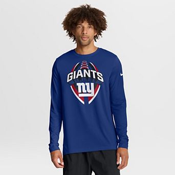 Men's Nike Royal New York Giants Primetime Legend Icon Performance Long Sleeve T-Shirt