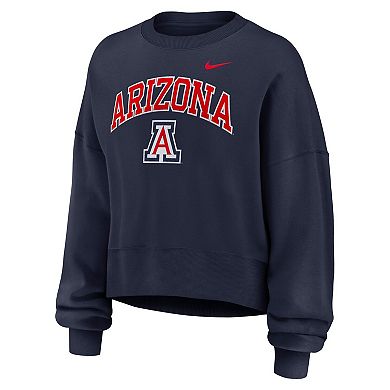 Women's Nike Navy Arizona Wildcats Oversized Phoenix Arch Pullover Sweatshirt