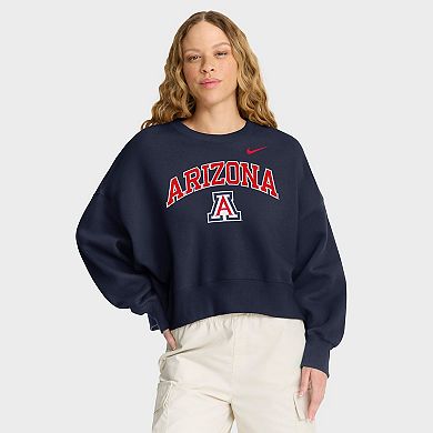 Women's Nike Navy Arizona Wildcats Oversized Phoenix Arch Pullover Sweatshirt