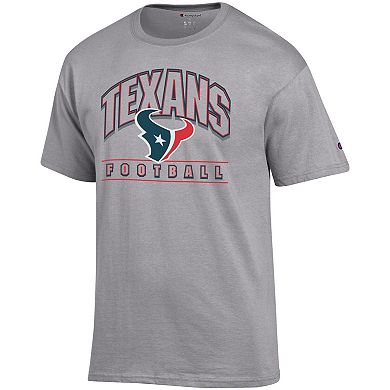 Men's Champion Heather Gray Houston Texans Football T-Shirt