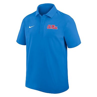 Men's Nike Powder Blue Ole Miss Rebels Woven Polo