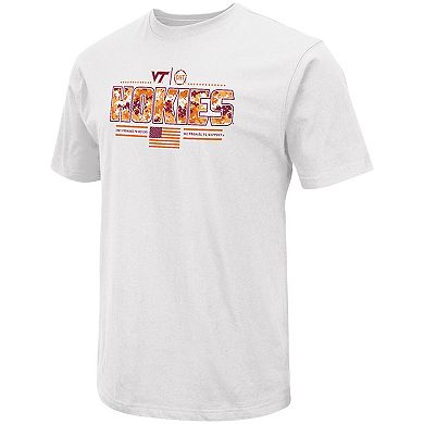 Men's Colosseum White Virginia Tech Hokies OHT Military Appreciation White Effect T-Shirt