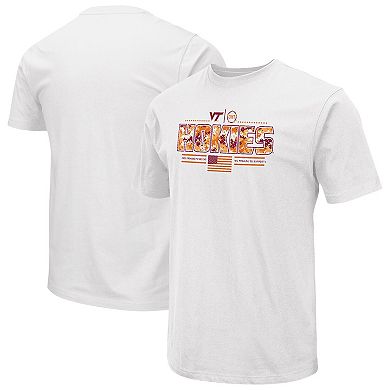 Men's Colosseum White Virginia Tech Hokies OHT Military Appreciation White Effect T-Shirt