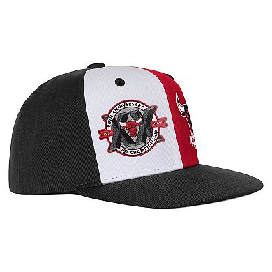 Youth Mitchell & Ness Black Chicago Bulls 20th Anniversary Duo Front Snapback Hat