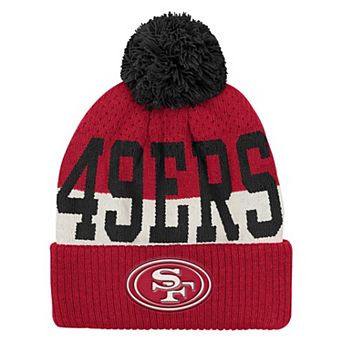 Youth Outerstuff Scarlet San Francisco 49ers Modern Fan Cuffed Knit Hat with Pom