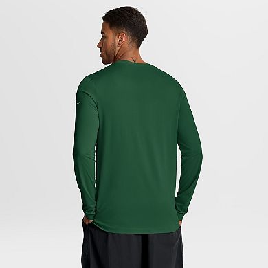 Men's Nike Green New York Jets Primetime Legend Icon Performance Long Sleeve T-Shirt