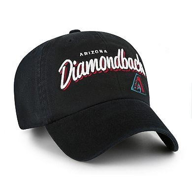 Women's '47 Black Arizona Diamondbacks Ariana Clean Up Adjustable Hat