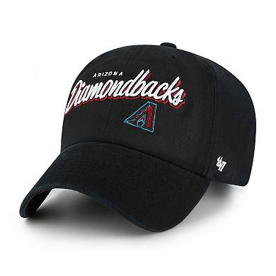Women's '47 Black Arizona Diamondbacks Ariana Clean Up Adjustable Hat