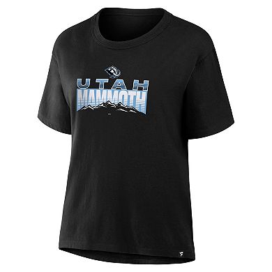 Women's Fanatics Black Utah Mammoth Legacy T-Shirt