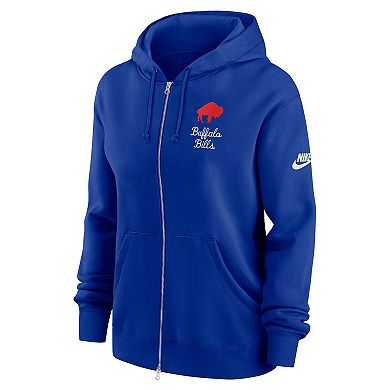 Women's Nike Royal Buffalo Bills Phoenix Rewind Full-Zip Hoodie