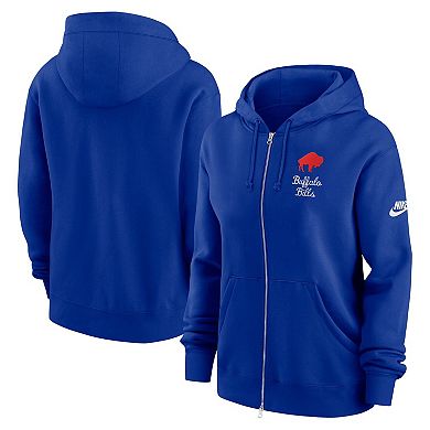 Women's Nike Royal Buffalo Bills Phoenix Rewind Full-Zip Hoodie