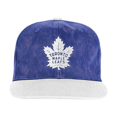 Youth Outerstuff Blue/White Toronto Maple Leafs True Retro Deadstock Adjustable Hat