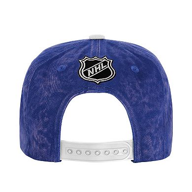 Youth Outerstuff Blue/White Toronto Maple Leafs True Retro Deadstock Adjustable Hat