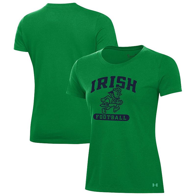 Under Armour Kelly Green Notre Dame Fighting Irish Leprechaun HeatGear T-Shirt