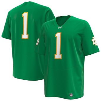 Men's Under Armour Kelly Green Notre Dame Fighting Irish Premier Football Jersey