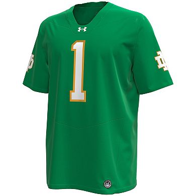 Men's Under Armour Kelly Green Notre Dame Fighting Irish Premier Football Jersey
