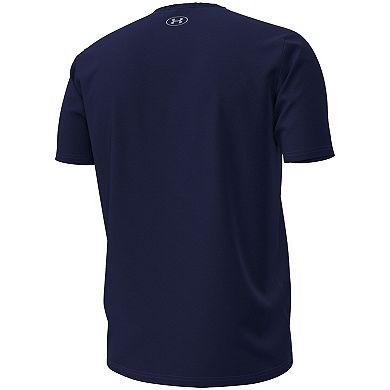 Men's Under Armour Navy Navy Midshipmen Overlay Performance T-Shirt