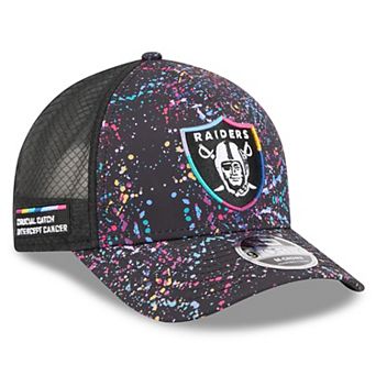 Youth New Era Black Las Vegas Raiders 2025 NFL Crucial Catch 9FORTY Adjustable Hat