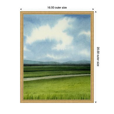 Blue Ridge Path II by Grace Popp Framed Canvas Wall Art Print